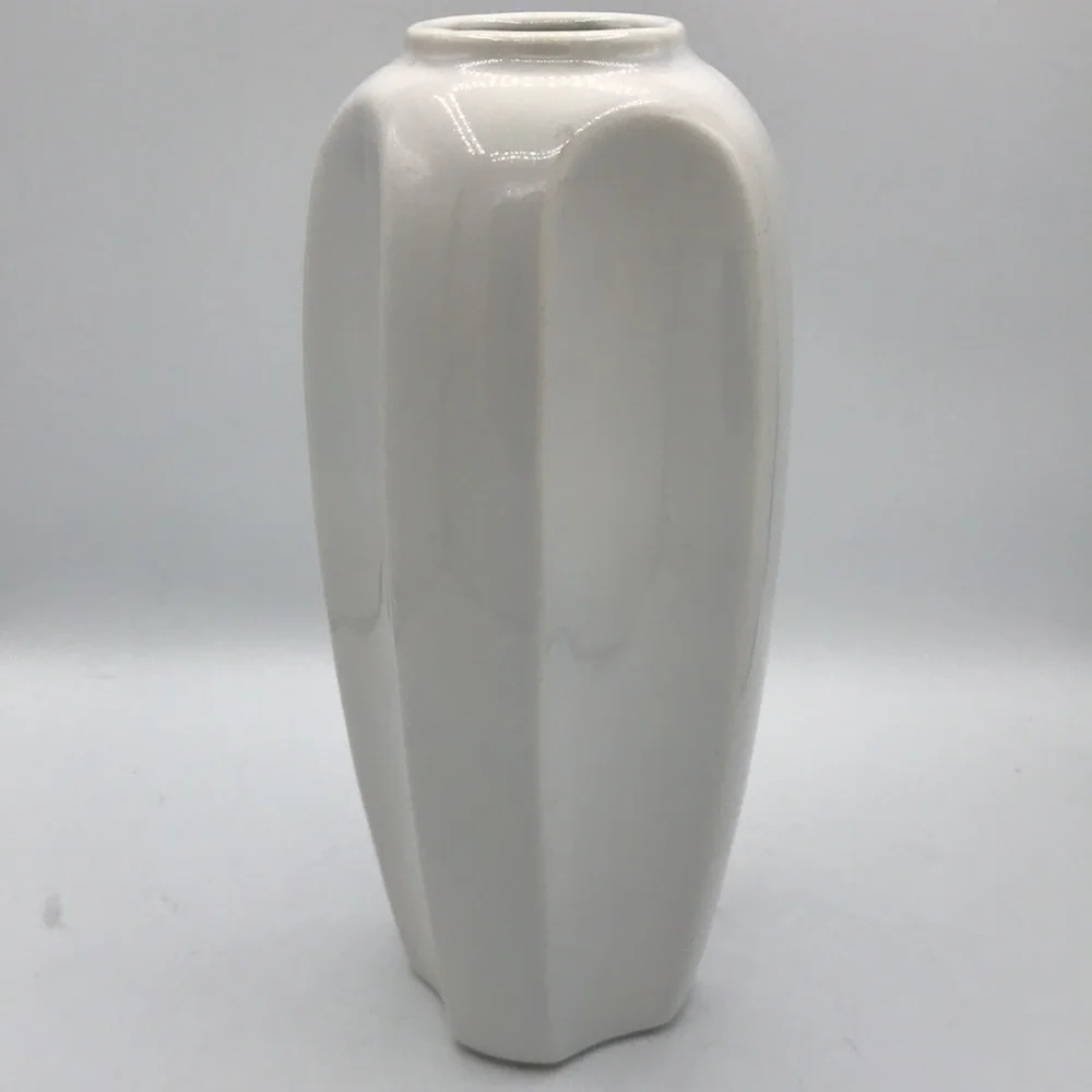 White gloss vase